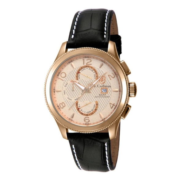 S. Coifman Heritage Men's Rose Gold-Tone Swiss Quartz Watch SC0110