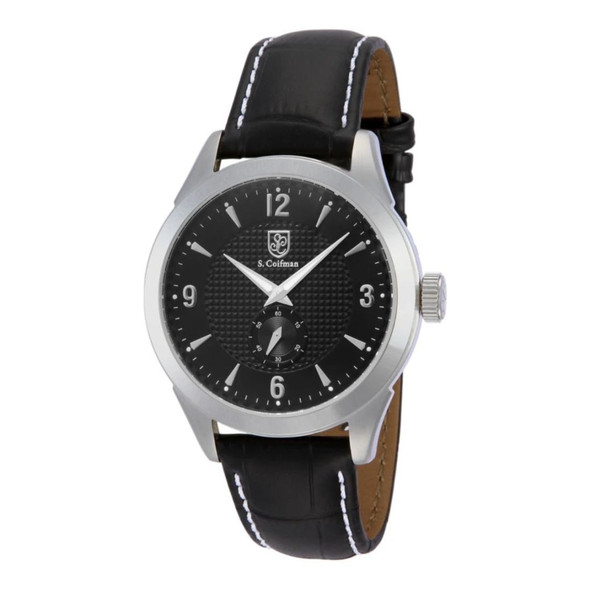 S. Coifman Heritage Men's Black Dial Swiss Quartz Watch SC0112