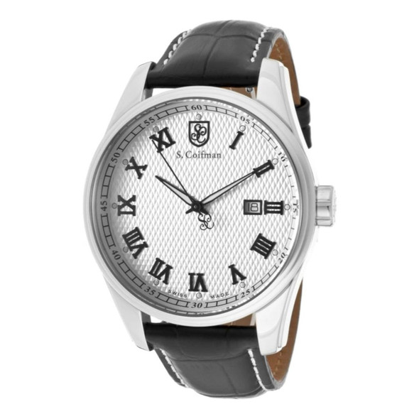 S. Coifman Heritage Men's Silver Dial Swiss Quartz Watch SC0143