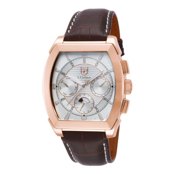 S. Coifman Heritage Men's Silver Dial Swiss Quartz Watch SC0090