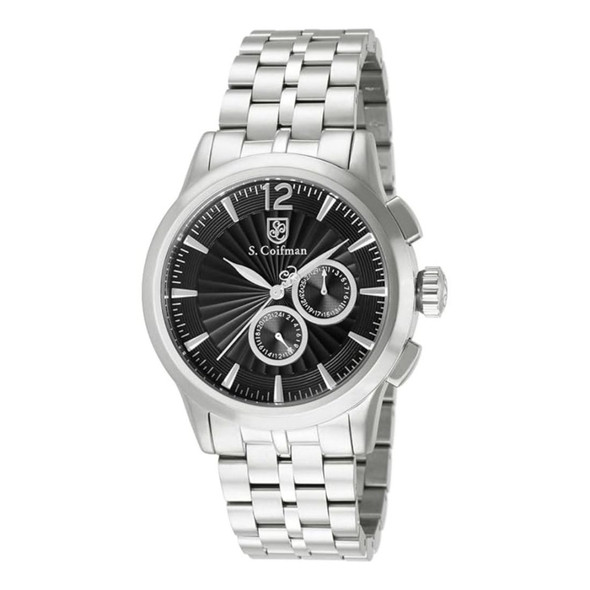 S. Coifman Heritage Men's Black Dial Swiss Quartz Watch SC0268