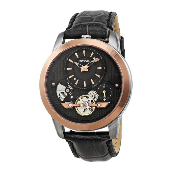 Fossil Grant Twist Men's RG-Tone Black Dial Quartz Watch ME1125
