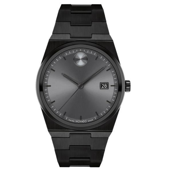 Movado Bold Quest Men's Black PVD Gray Dial Quartz Watch 3601224