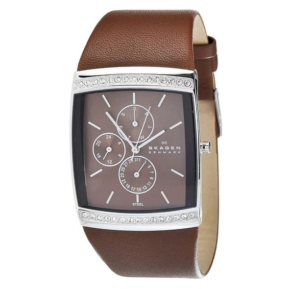Skagen Denmark Women's Brown Dial Quartz Watch 656LSLD
