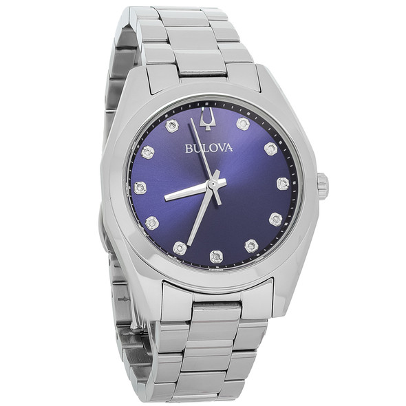 Bulova Surveyor Diamond Women's Stainless Steel Quartz Watch 96P229
