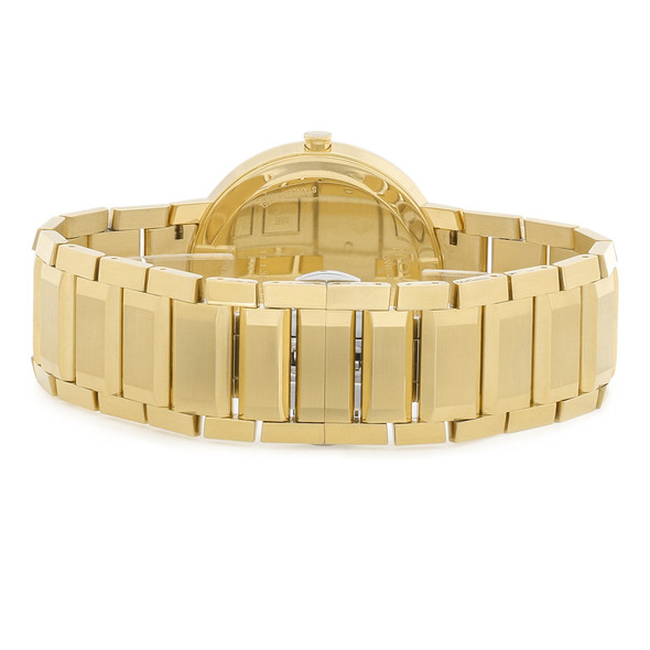 Movado Sapphire Men's Gold-Tone Mirror Dial Quartz Watch 0607180