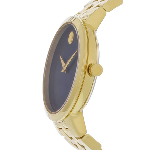 Movado Museum Women's Gold Tone Stainless Steel Quartz Watch 0607847