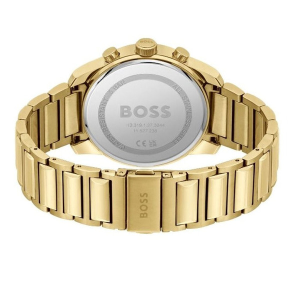 Hugo Boss Trace Men's Black Dial Stainless Steel Quartz Watch 1514006