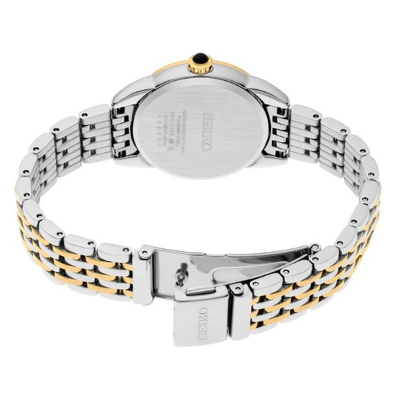 Seiko Essentials Collection Women's Quartz Champagne Dial Watch SUR562