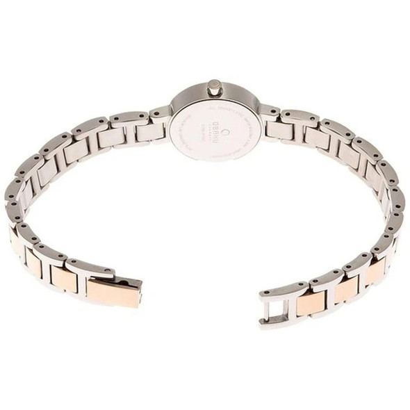 Obaku Let Peach Women's Two-Tone Stainless Steel Quartz Watch V198LXCISC