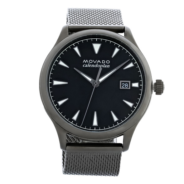 Movado Heritage Calendoplan Gunmetal PVD Men's Quartz Watch 3650119