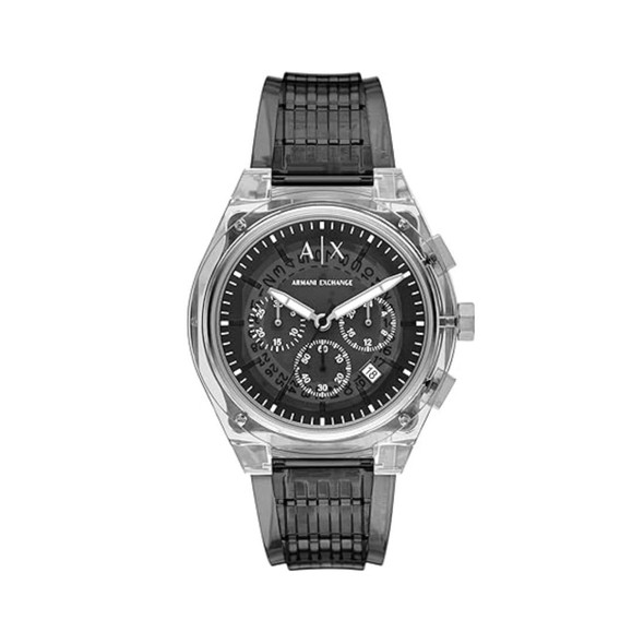 Armani Exchange Rafael Men's Quartz Chronograph Grey Strap Watch - AX4167