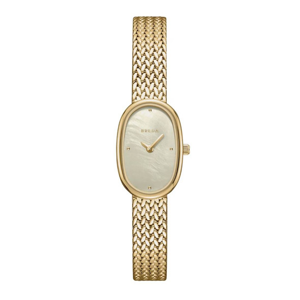 Breda Jane Women's Tethered Small Champagne MOP Dial Quartz Watch 1757A