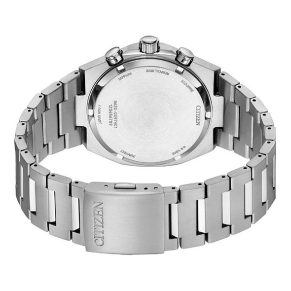 Citizen Men's Zenshin Super Titanium Eco Drive White Dial Watch AW0130-85A