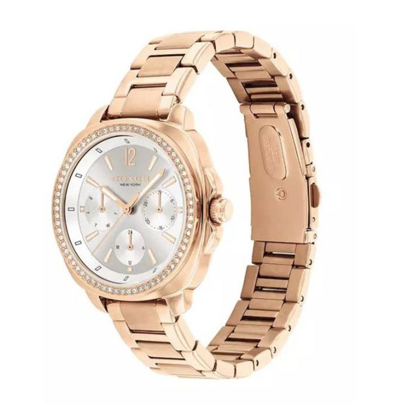 Coach Women's Kitt Crystal Chronograph Rose Gold Tone Watch 14504395