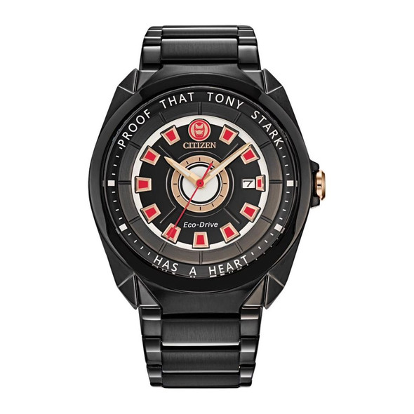 Citizen Men's Marvel Tony Stark Eco-Drive Black Dial Watch AW1019-52W
