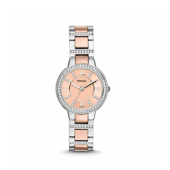 Fossil Virginia Women's Rose Gold Dial Quartz Watch ES3405