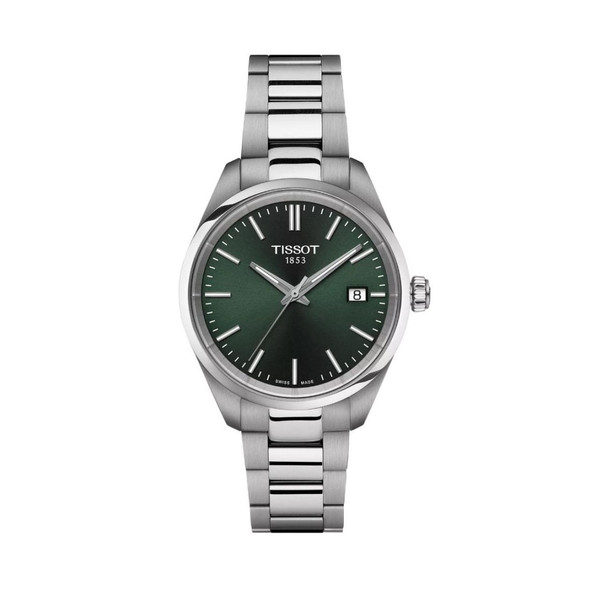 Tissot PR 100 Women's Green Dial Stainless Steel Quartz Watch T150.210.11.091.00