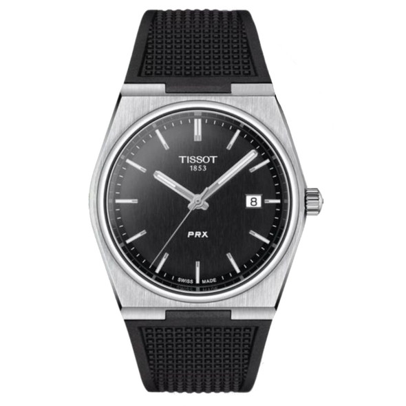 Tissot PRX Men's Black Dial Rubber Strap Quartz Men's Watch T137.410.17.051.00