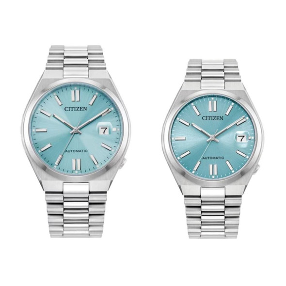 Citizen His & Hers Automatic Watch Set Ice Blue Dial Watch PAIRS-TSUYOSA-25