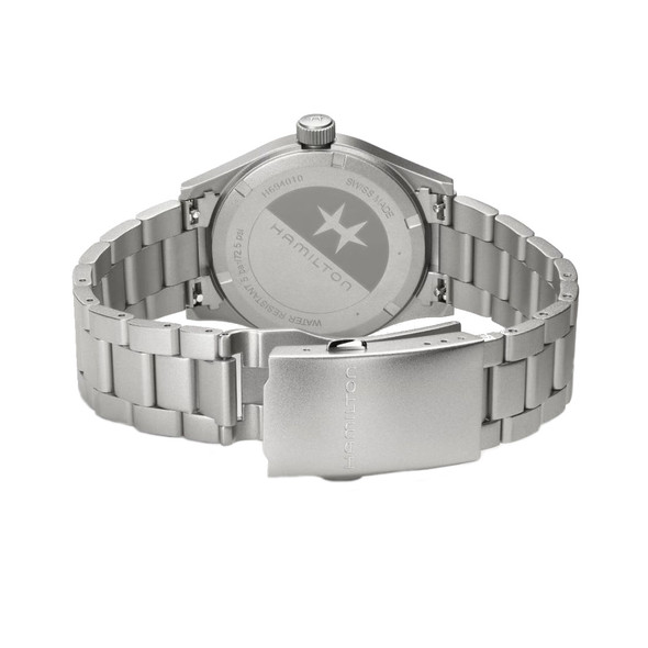 Hamilton Khaki Field Men's Green Dial Stainless Steel Quartz Watch H69401160