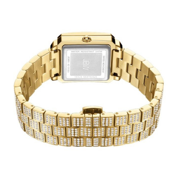 JBW Cristal 28 Women's Gold-Plated Stainless Steel Quartz Watch J6386A