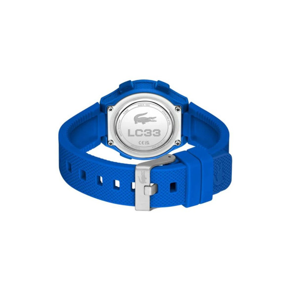 Lacoste LC33 Kids Blue Digital Silicone Strap Quartz Watch 2030066