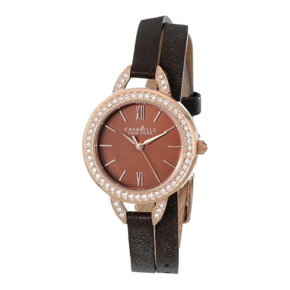 Caravelle by Bulova Bew York Women's Brown Dial Quartz Watch 44L130