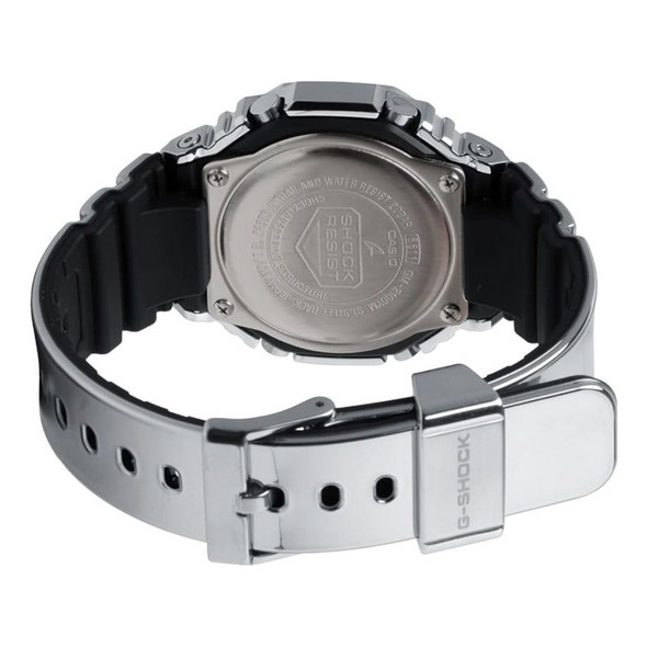 Casio G-Steel Fine Metallic Series Silver-Tone Silicone Strap Watch GM2100YM-8A