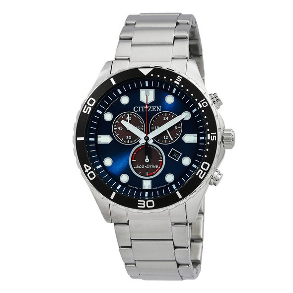 Citizen Eco-Drive Men's Quartz Blue Dial Watch AT2560-84L