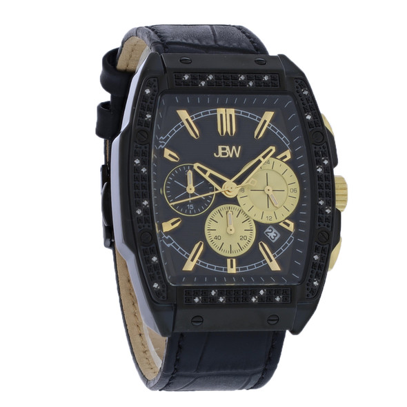 JBW Echelon Men's Diamond Black ION Quartz Chronograph Watch J6379A