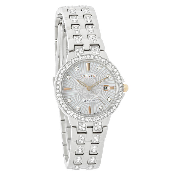 Citizen Eco-Drive Women's Silhouette Crystal Bracelet Watch EW2340-58A