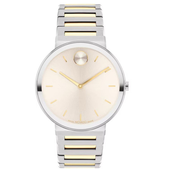 Movado Bold Horizon Men's Beige Dial Stainless Steel Quartz Watch 3601075