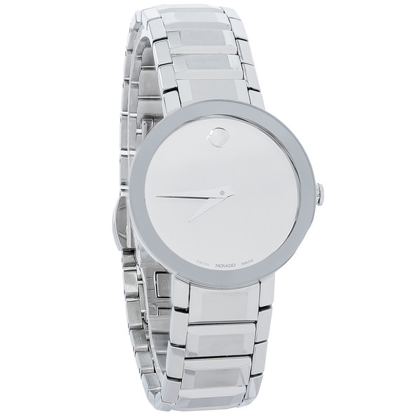 Movado Sapphire Ladies Stainless Steel Mirror Dial Quartz Watch 0607547