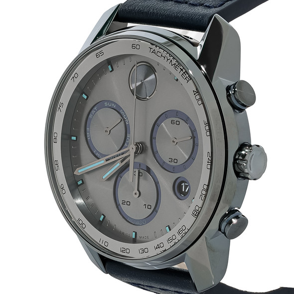 Movado Bold Verso Men's Grey ION Stainless Chronograph Quartz Watch 3600909