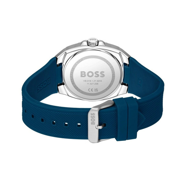 Hugo Boss Walker Men's Blue Dial Silicone Quartz Watch 1514139