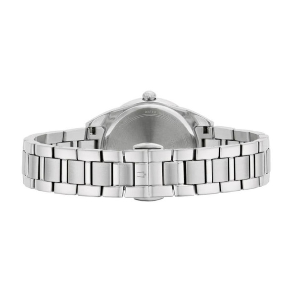 Bulova Diamond Women's Black Dial Quartz Watch 96P236