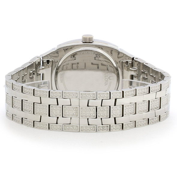 Bulova Phantom Men's Stainless Steel Crystal Quartz Watch 96B296