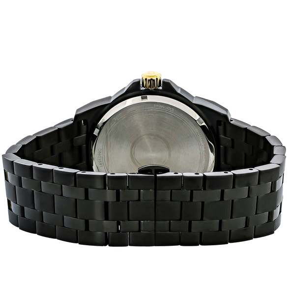 Bulova Marine Star Men's Diamond Black ION PVD Stainless Quartz Watch 98D176