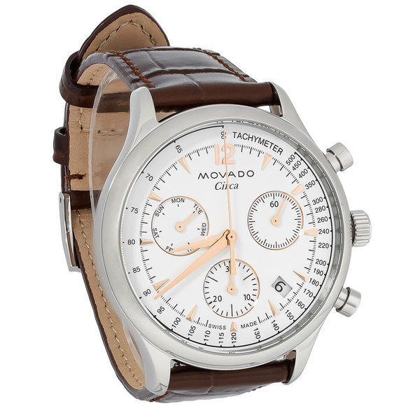 Movado Heritage Series Circa Mens Chronograph Quartz Watch 3650132