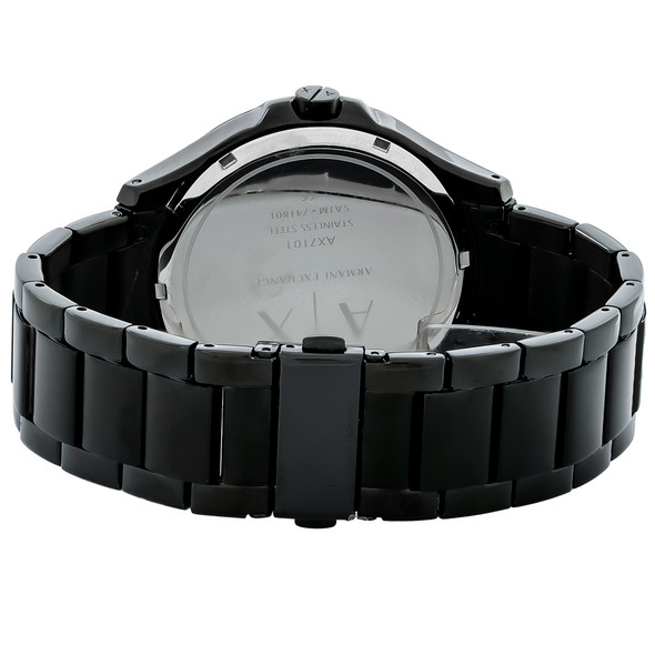 Armani Exchange Men's Hampton Black ION Stainless Steel Quartz Watch AX7101