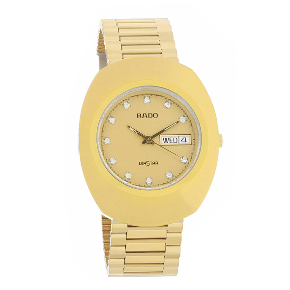Rado Men's The Original Diamond Gold-Tone Quartz Watch R12393633