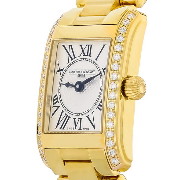 Frederique Constant Carree Series Women's Diamond Quartz Watch FC-200MCD15B