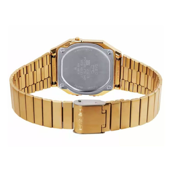 Casio Vintage A700 Series Unisex Gold Bracelet Quartz Watch A700WEVG-9AVT