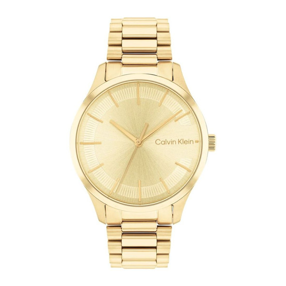 Calvin Klein Iconic Bracelet Women's Champagne Dial Quartz Watch 25200043
