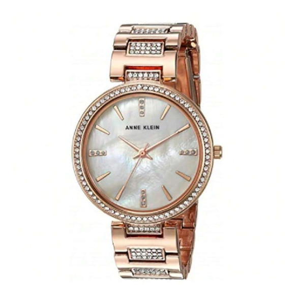 Anne Klein Women's Mother of Pearl Dial Quartz Watch AK/3016BMRG