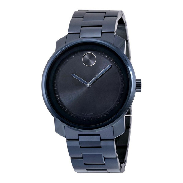 Movado Bold Unisex Black Dial Quartz Watch 3600296