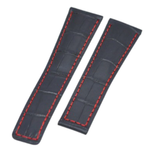 TAG Heuer FC6237 Grand Carrera 22mm Black Crocodile Leather Watch Strap