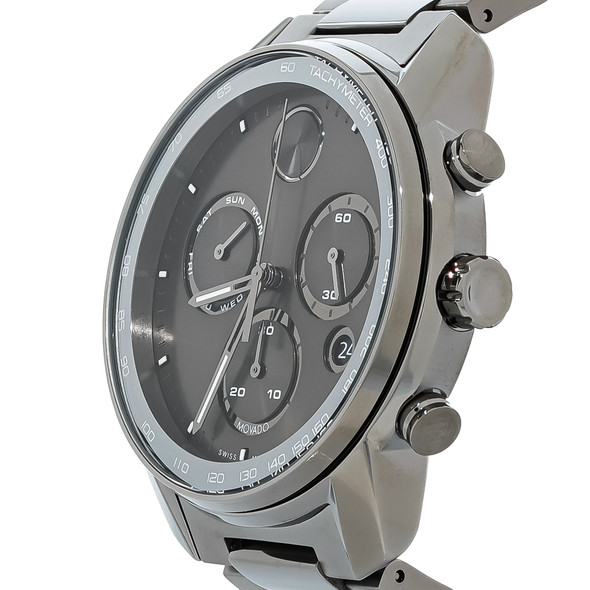 Movado Bold Verso Men's Chronograph Gunmetal ION Stainless Quartz Watch 3600867