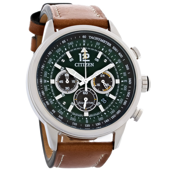 Citizen Eco-Drive Avion Men's Chronograph Stainless Steel Watch CA4477-08X